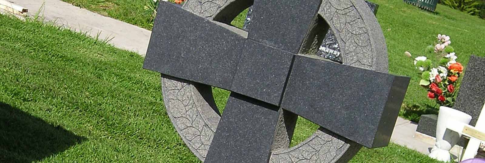 cross headstones and memorials